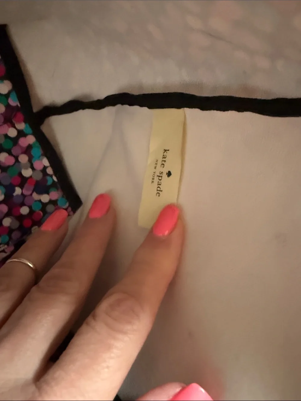 KATE SPADE Confetti Hawthorne Colorful Tote